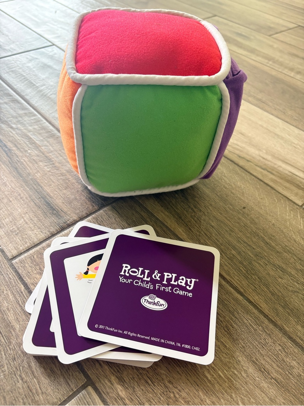 ThinkFun Roll & Play Colorful Soft Cube Game